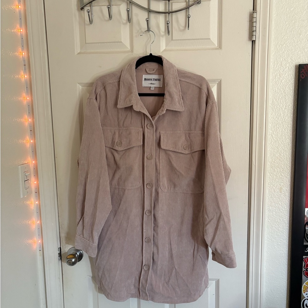 Women's Soft Pink Corduroy Jacket